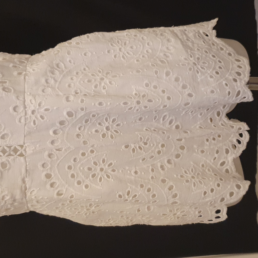 Gorgeous Angel Biba Playsuit White Lined 100% Cotton with pockets - Picture 4 of 6
